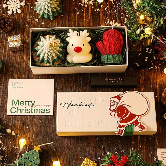 🎅Last Day Sale 40% Off❄Christmas three-piece scented candle gift set🦌