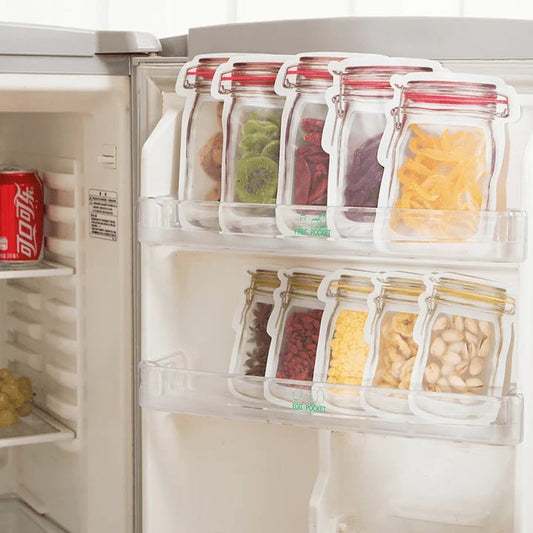 🔥Reusable Mason Bottle Ziplock Bags