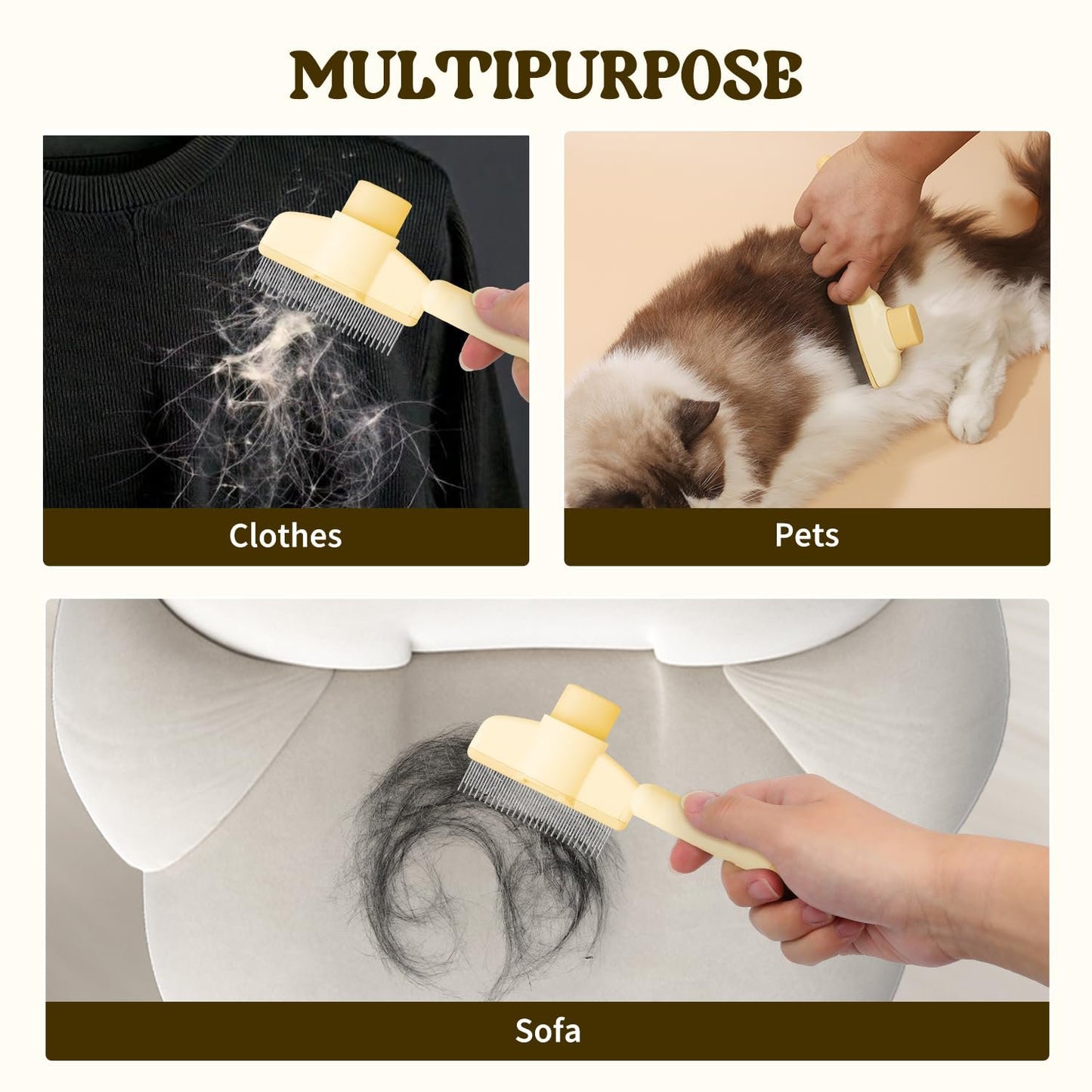 🐶2-Pack Pet Grooming Comb🐱