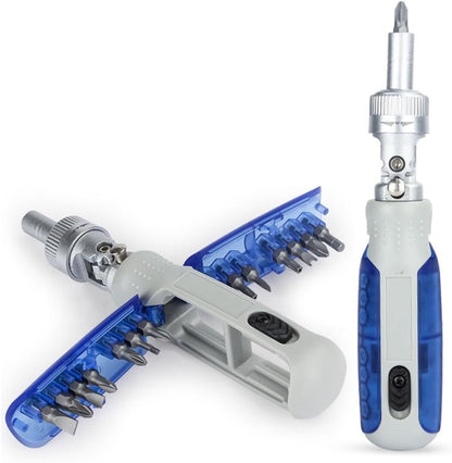 15-in-1 Magnetic Ratchet Screwdriver Set