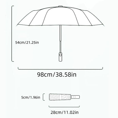 🔥Hot Sale 40% OFF ☔Vintage Stained Automatic Umbrella