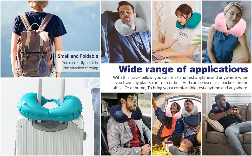 Inflatable U-Shaped Pillow