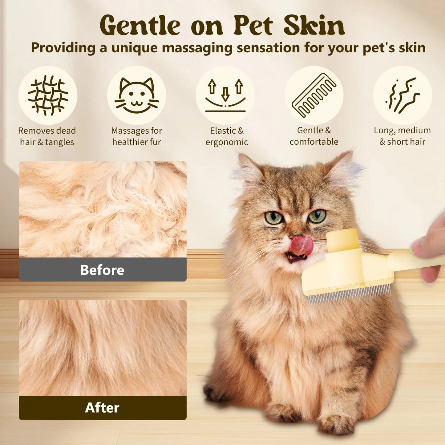 🐶2-Pack Pet Grooming Comb🐱