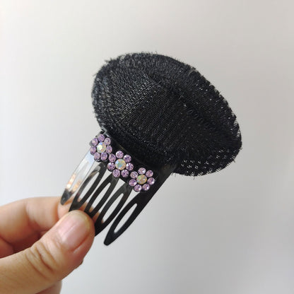 Black Puff Hair Head Cushion Hair Volume Clips