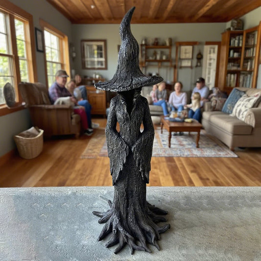🔥LAST DAY 49% OFF - 🧙‍♀️Hand-Painted Enchanting Witch Statue: The Guardian of Your Home💫