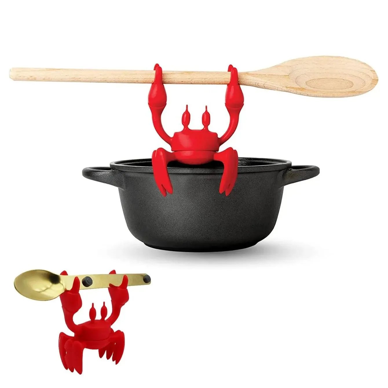 🔥Black Friday 40% OFF🔥Red the Crab Silicone Utensil Rest