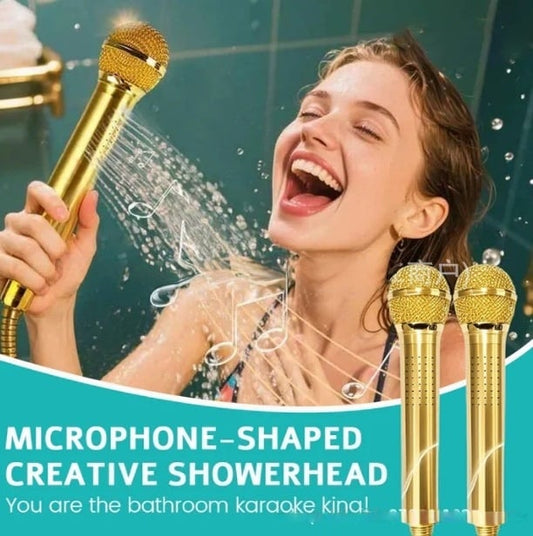 🚿 Microphone-Shaped Creative Showerhead