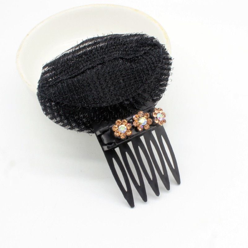 Black Puff Hair Head Cushion Hair Volume Clips