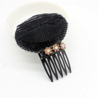 Black Puff Hair Head Cushion Hair Volume Clips