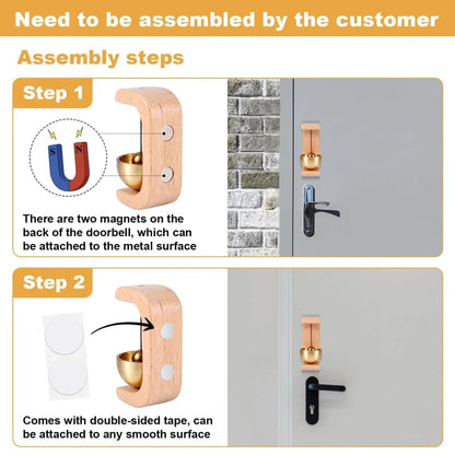 40% OFF🔥Suction Door Type Solid Wood Wind Chime