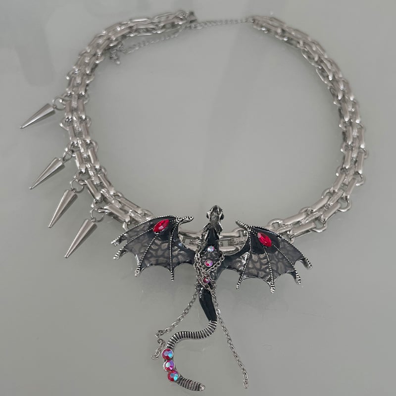Imprisoned Flying Dragon Necklace