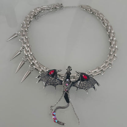 Imprisoned Flying Dragon Necklace