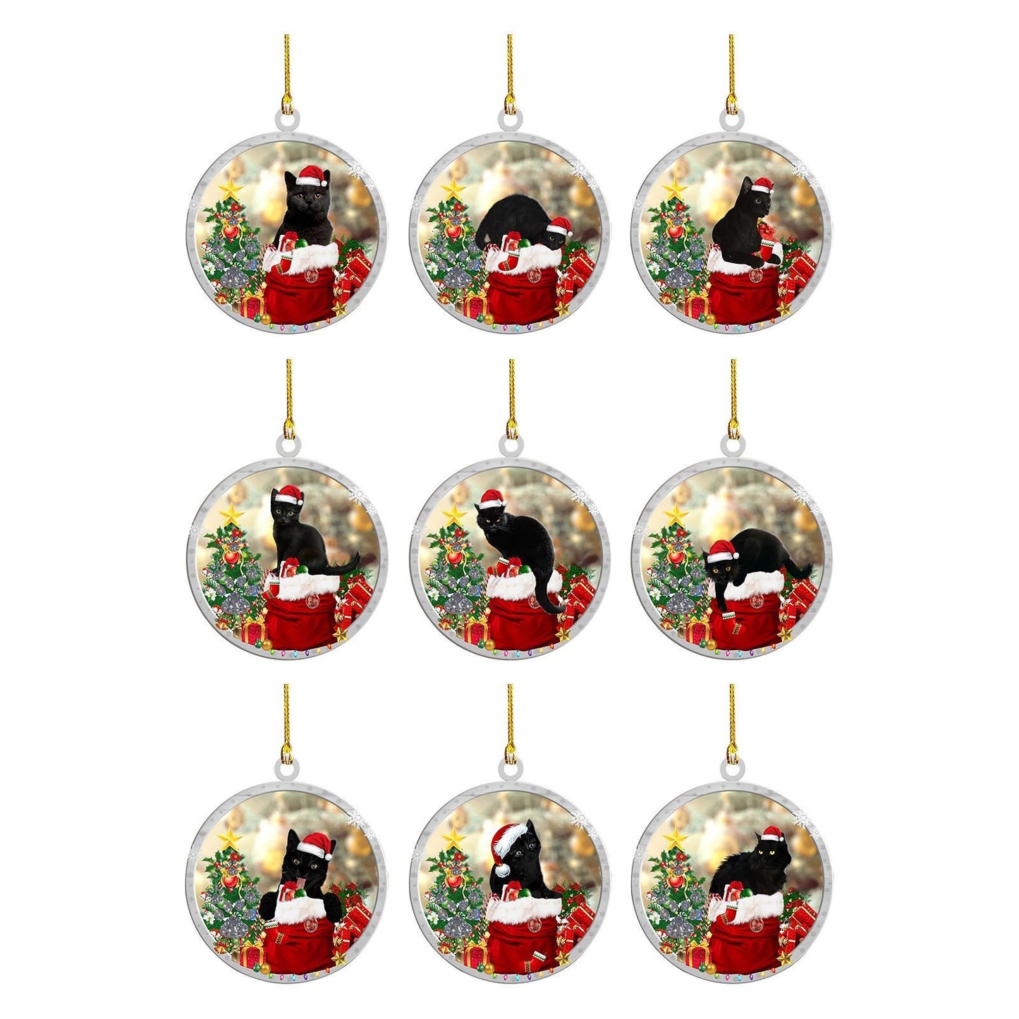 🎅Christmas sale 45% off🐈Christmas Black Cat Ornament🎄