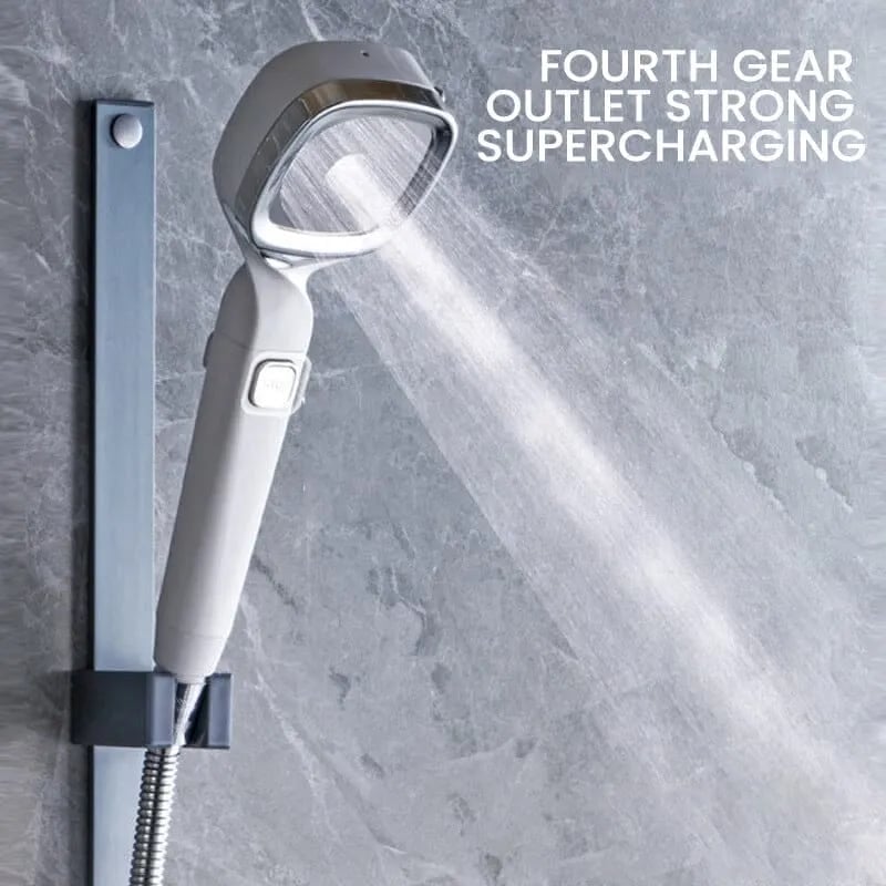 🚿4-mode Handheld Pressurized Shower Head with Pause Switch