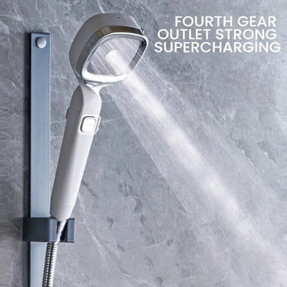 🚿4-mode Handheld Pressurized Shower Head with Pause Switch