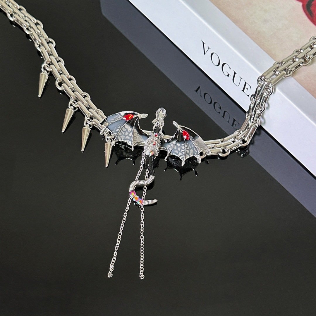 Imprisoned Flying Dragon Necklace