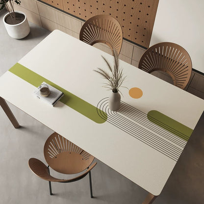 Premium Minimalist Waterproof Leather Table Mat