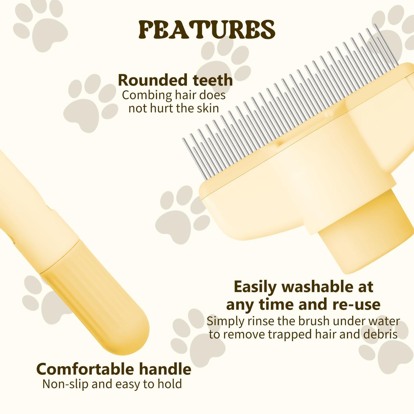 🐶2-Pack Pet Grooming Comb🐱