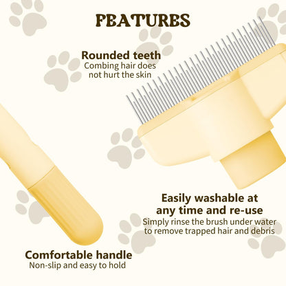 🐶2-Pack Pet Grooming Comb🐱