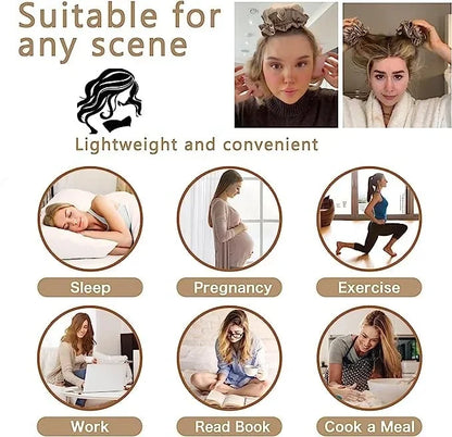 BowLift | Satin Heatless Curling Buns Set