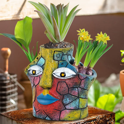 🪴Picasso Fauvism Abstract Human Face Flower Pot