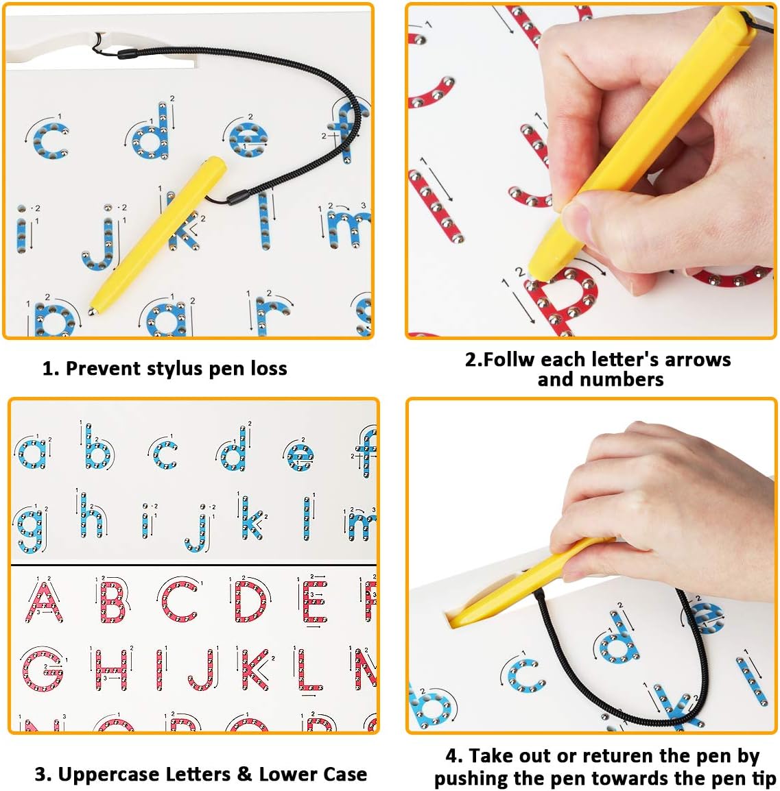 Magnetic Alphabet Tracing Board