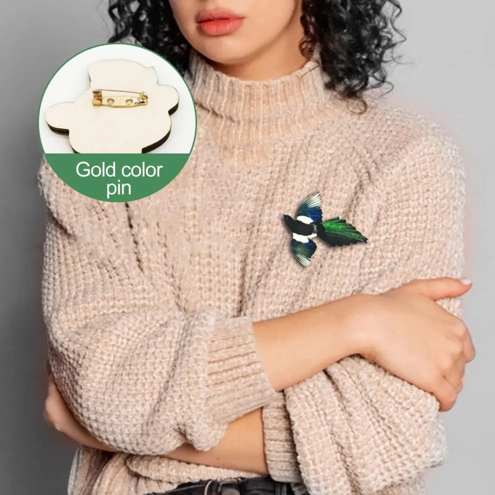 40% OFF🐦Robin Wooden Brooch