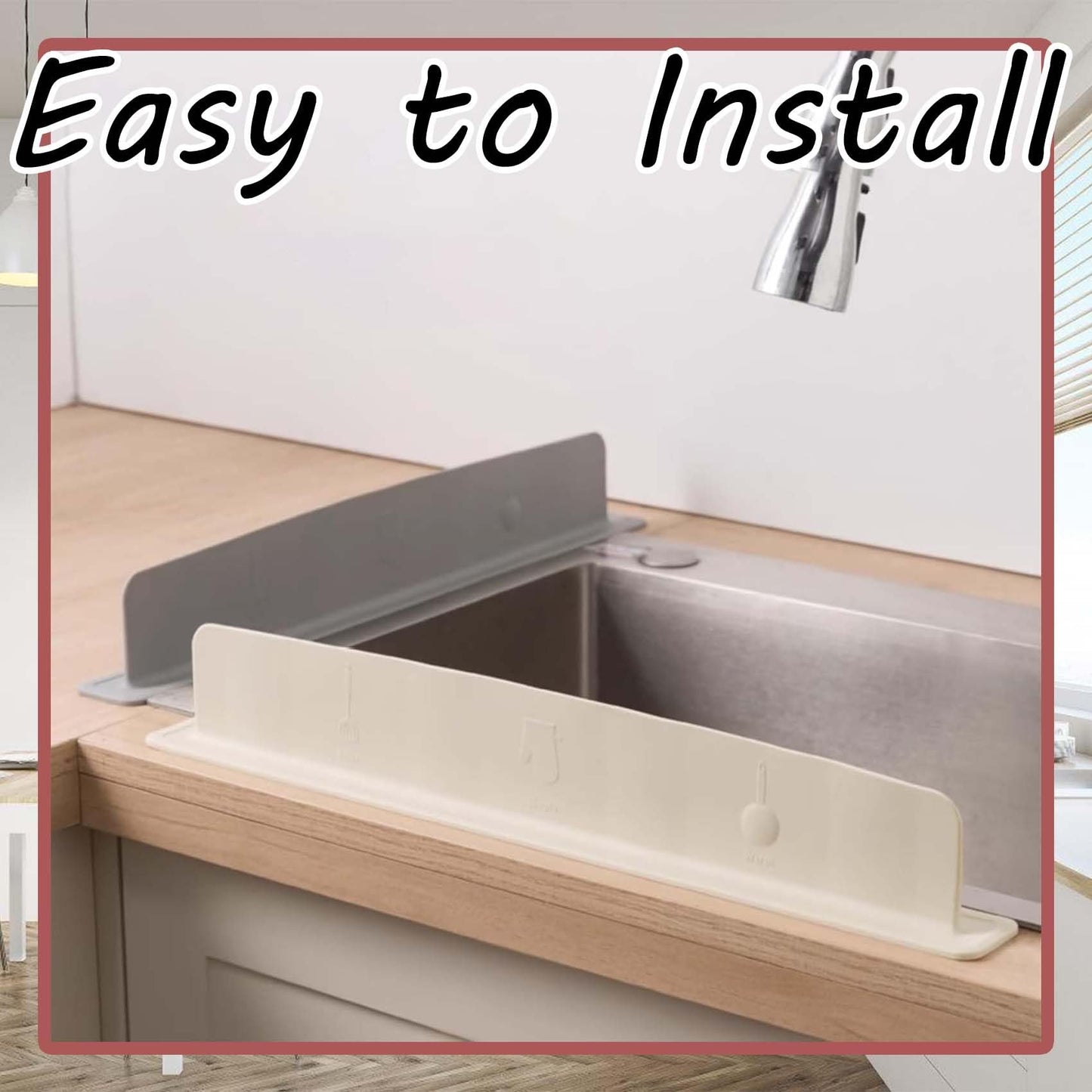 Movable Suction Cup Sink Splash Guard♻️