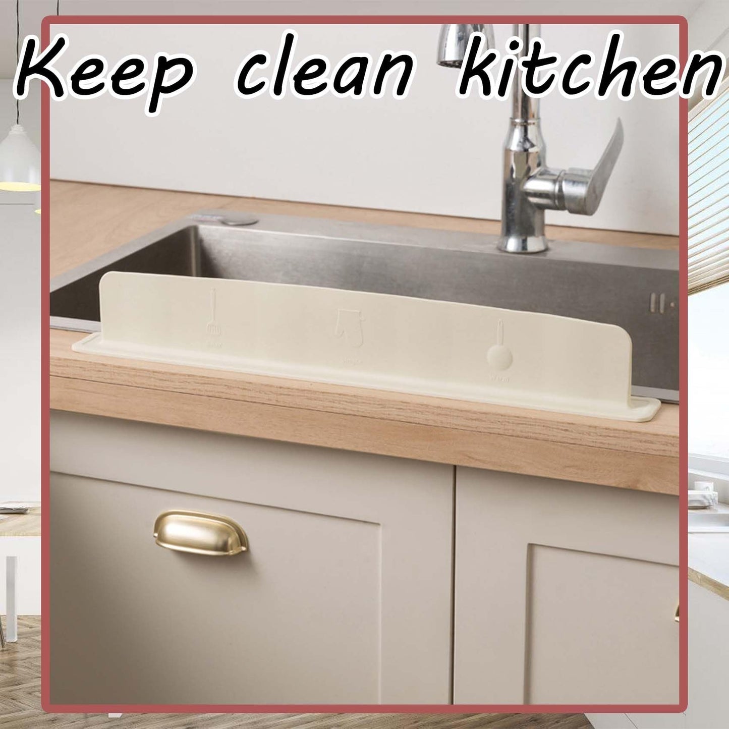 Movable Suction Cup Sink Splash Guard♻️