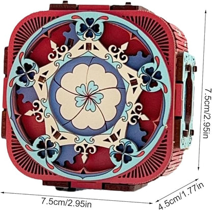 Enchanting 3D Wooden Music Box Puzzle - A Gift of Melody and Mindfulness