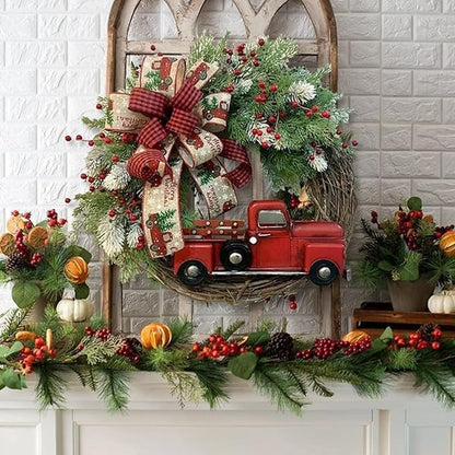 🔥Christmas Flash Sale - 40% OFF--Christmas Red Truck Wreath