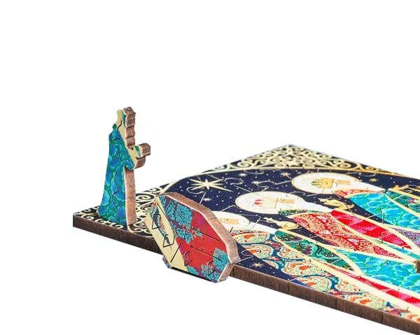 🧩24 Day Christmas Christian Wooden Jigsaw Advent Calendar