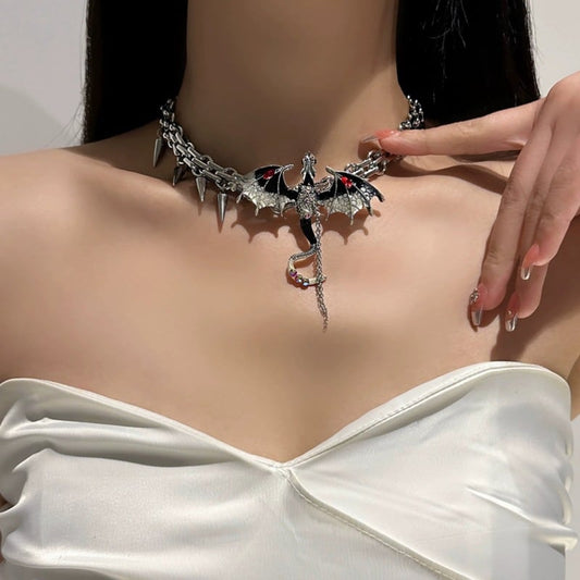 Imprisoned Flying Dragon Necklace