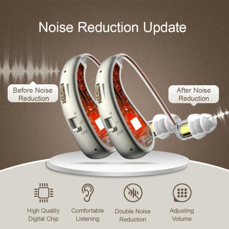 BowLift | USB rechargeable Bluetooth hearing aid headphones for seniors